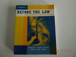 Cover art for Before the Law: An Introduction to the Legal Process