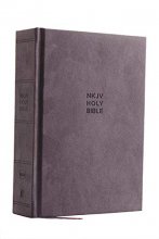 Cover art for NKJV, Compact Single-Column Reference Bible, Cloth Over Board, Gray, Comfort Print: Holy Bible, New King James Version