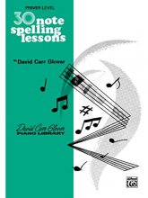 Cover art for 30 Notespelling Lessons: Primer (David Carr Glover Piano Library)