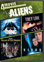 Cover art for 4-Movie Midnight Marathon Pack: Aliens: The Thing / They Live / Village Of The Damned / Virus