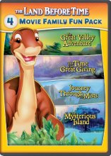 Cover art for The Land Before Time II-V 4-Movie Family Fun Pack (The Great Valley Adventure / The Time of the Great Giving / Journey Through the Mists / The Mysterious Island) [DVD]
