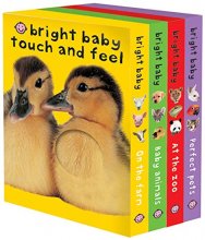 Cover art for Bright Baby Touch & Feel Boxed Set: On the Farm, Baby Animals, At the Zoo and Perfect Pets (Bright Baby Touch and Feel)