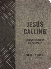 Cover art for Jesus Calling, Textured Gray Leathersoft, with full Scriptures: Enjoying Peace in His Presence