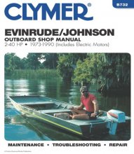 Cover art for Evinrude/Johnson 2-40 HP OB 73-1990 (Clymer Marine Repair Series)