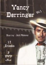 Cover art for Yancy Derringer-Volume One-17 Episodes-Two Disc Set-Starring Jock Mahoney