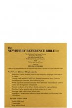 Cover art for The Newberry Reference Bible, Black