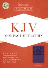 Cover art for KJV Compact Ultrathin Bible, Purple LeatherTouch