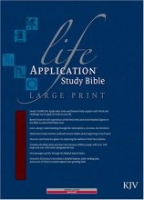 Cover art for KJV Life Application Study Bible, Second Edition, Large Print (Red Letter, Bonded Leather, Burgundy/maroon, Indexed)