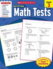 Cover art for Scholastic Success with Math Tests, Grade 3 (Scholastic Success with Workbooks: Tests Math)