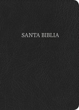 Cover art for RVR 1960 Biblia Letra Grande Tamaño Manual, negro piel fabricada con índice (Spanish Edition)
