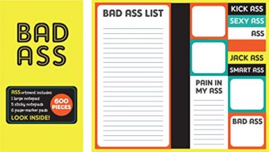 Cover art for Book of Sticky Notes: Notepad Collection - Bad Ass