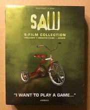 Cover art for Saw 8-Film Collection Includes 7 Unrated Films + Jigsaw With Slip Cover (Blu-Ray + DVD)