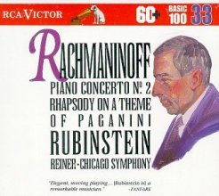 Cover art for Rachmaninoff: Piano Concerto No. 2 / Rhapsody on a Theme of Paganini / Vocalise (RCA Victor Basic 100, Vol. 33)