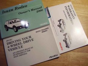 Cover art for 2000 Isuzu Rodeo Owners Manual