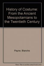 Cover art for History of Costume: From the Ancient Mesopotamians to the Twentieth Century