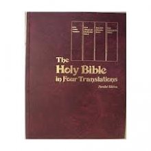 Cover art for Holy Bible in Four Translations Parallel Edition - King James, New American Sta