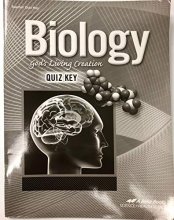 Cover art for Biology God's Living Creation, Teacher Quiz Key