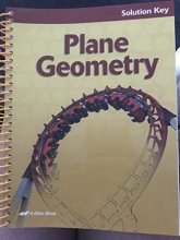 Cover art for A Beka Plane Geometry Solution Key (#95397003)