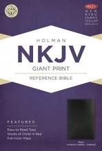 Cover art for NKJV Giant Print Reference Bible, Black Imitation Leather Indexed