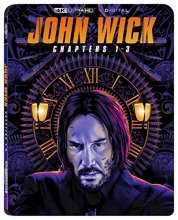 Cover art for John Wick: Chapters 1-3 (Steelbook) [4K + Digital] 