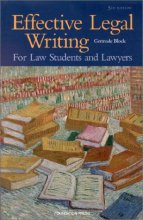 Cover art for Effective Legal Writing For Law Students and Lawyers (Coursebook)