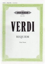 Cover art for Verdi REQUIEM for Four Solo Voices, Chorus & Orchestra, Vocal-Piano Score, Edition Peters No 4251