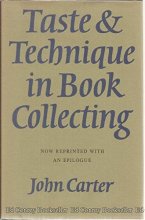 Cover art for Taste & Technique in Book Collecting