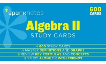 Cover art for Algebra II SparkNotes Study Cards (Volume 1)