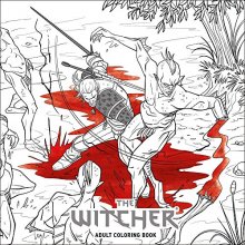 Cover art for The Witcher Adult Coloring Book