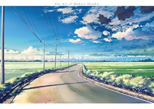 Cover art for A Sky Longing for Memories: The Art of Makoto Shinkai