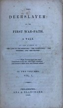 Cover art for The Deerslayer: Or, the First War-Path. In Two Volumes