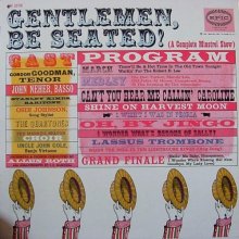 Cover art for Gentlemen, Be Seated! (A Complete Minstrel Show) [LP Record]