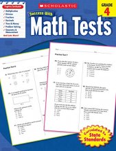 Cover art for Scholastic Success with Math Tests, Grade 4