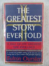 Cover art for Fulton Oursler THE GREATEST STORY EVER TOLD Doubleday & Company c.1949 Book Club
