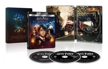 Cover art for Harry Potter and the Sorcerer's Stone [SteelBook] [4K Ultra HD Blu-ray/Blu-ray]