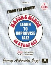 Cover art for Major and Minor: Learn To Improvise Jazz in Every Key, Vol. 24 (book with 2 CDs)