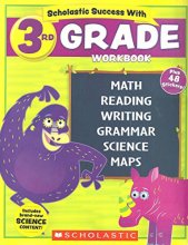 Cover art for NEW 2018 Edition Scholastic - 3rd Grade Workbook with Motivational Stickers