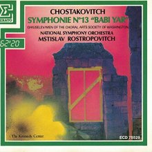 Cover art for Shostakovich:Sym.13