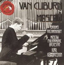 Cover art for Van Cliburn in Moscow - Brahms: Piano Concerto No. 2 / Rachmaninoff: Paganini Rhapsody