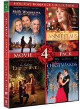 Cover art for Holiday Romance Collection Movie 4 Pack (A Christmas Kiss, Holiday Engagement, The Most Wonderful Time Of The Year, Annie Claus Is Coming To Town)