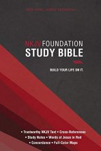 Cover art for NKJV, Foundation Study Bible, Hardcover, Red Letter: Holy Bible, New King James Version