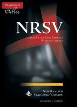 Cover art for NRSV Large-Print Text Bible with Apocrypha, Black French Morocco Leather, NR693:TA