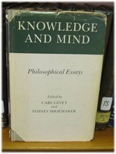 Cover art for Knowledge and Mind: Philosophical Essays