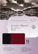 Cover art for KJV Giant Print Reference Bible, Black/Burgundy Simulated Leather