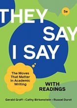 Cover art for "They Say / I Say" with Readings