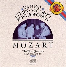 Cover art for The Flute Quartets, K. 285 K. 285a K. 285b 298 / Rampal Stern Accardo Rostropovich