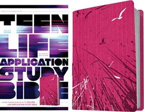 Cover art for Tyndale NLT Teen Life Application Study Bible (LeatherLike, Pink), NLT Study Bible with Notes and Features, Full Text New Living Translation