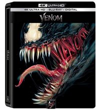 Cover art for Venom 4K Limited Edition SteelBook (4K Ultra HD Blu-ray+Blu-ray+Digital)
