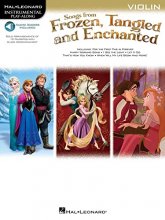 Cover art for Songs from Frozen, Tangled and Enchanted: Violin (Hal Leonard Instrumental Play-along)