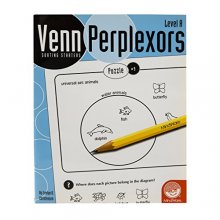 Cover art for MindWare – Venn Perplexors: Level A – 48 Puzzles – Great For Standardized Tests – Challenging and Engaging – Grades Pre-K to 2